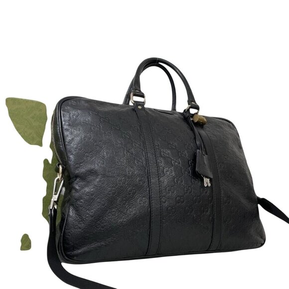 Authentic Gucci GG Guccissima Business Bag Briefcase Crossbody Messenger Mens - Picture 4 of 13